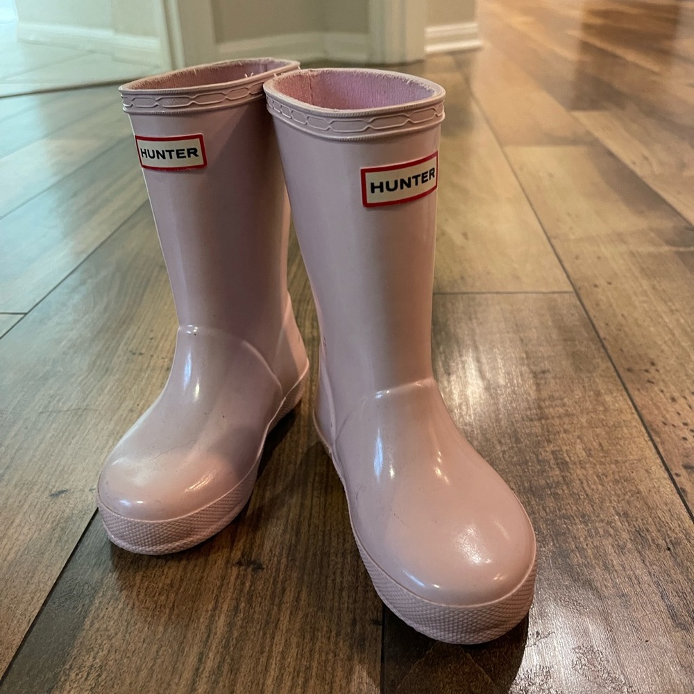 Hunter Blush US 8c child Waterproof Boots